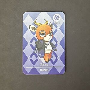 ACNH Beau Amiibo Card